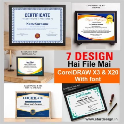 Certificate Design File Package CDR File