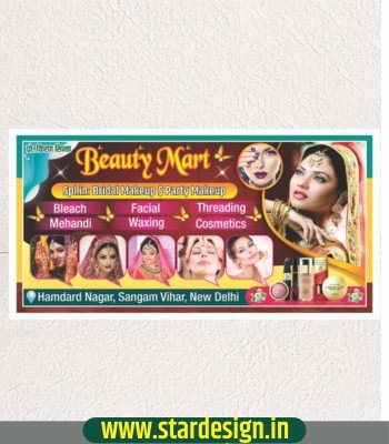Beauty parlour banner design cdr file