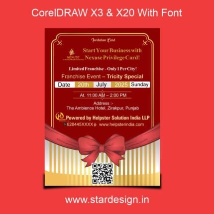 Event Invitation Card CDR File