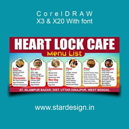 Cafe Menu Banner Design CDR File