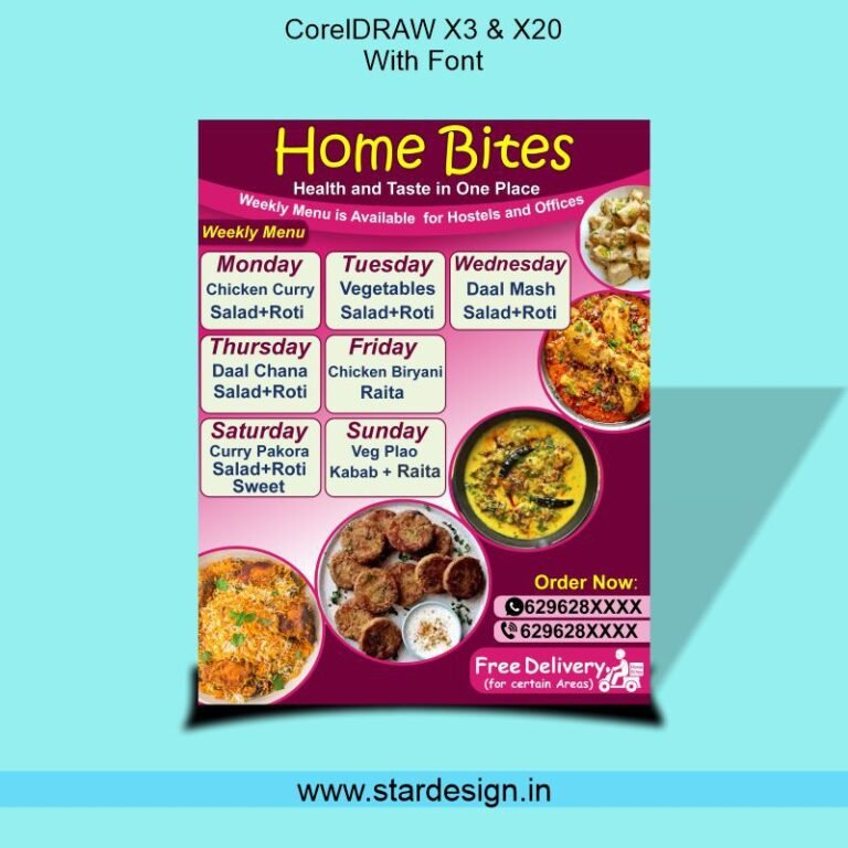 Hotel Razzle Menu Card Hotel Menu Card Design CDR File - Star Design
