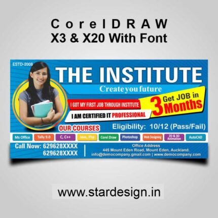 Institute Banner & Flex Design CDR File