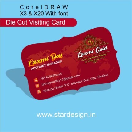 Jewellery Visiting Design CDR File