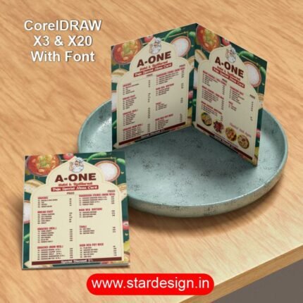Restaurant Menu Card Design CDR File