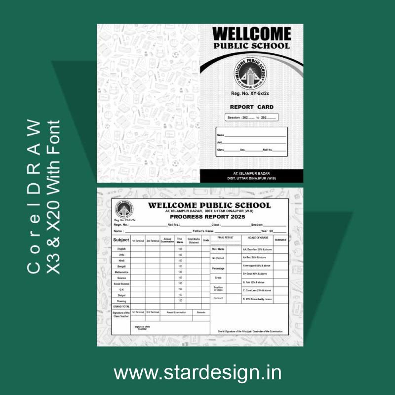 School Progress Report Design CDR File