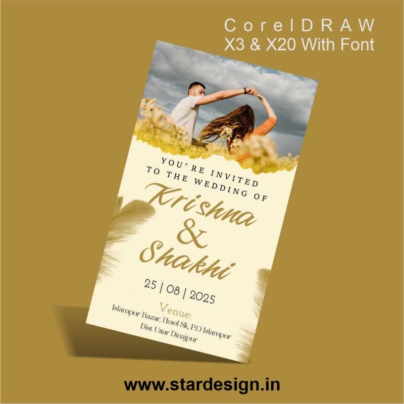 Creative Ramadan Poster Design Ideas for 2025: CDR Files and More 68 Wedding Invitation Card Digital CDR File