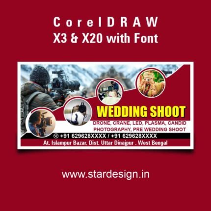 Wedding Shoot Banner Design CDR File