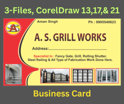 Grill / Aluminium Works Business / Visiting Card