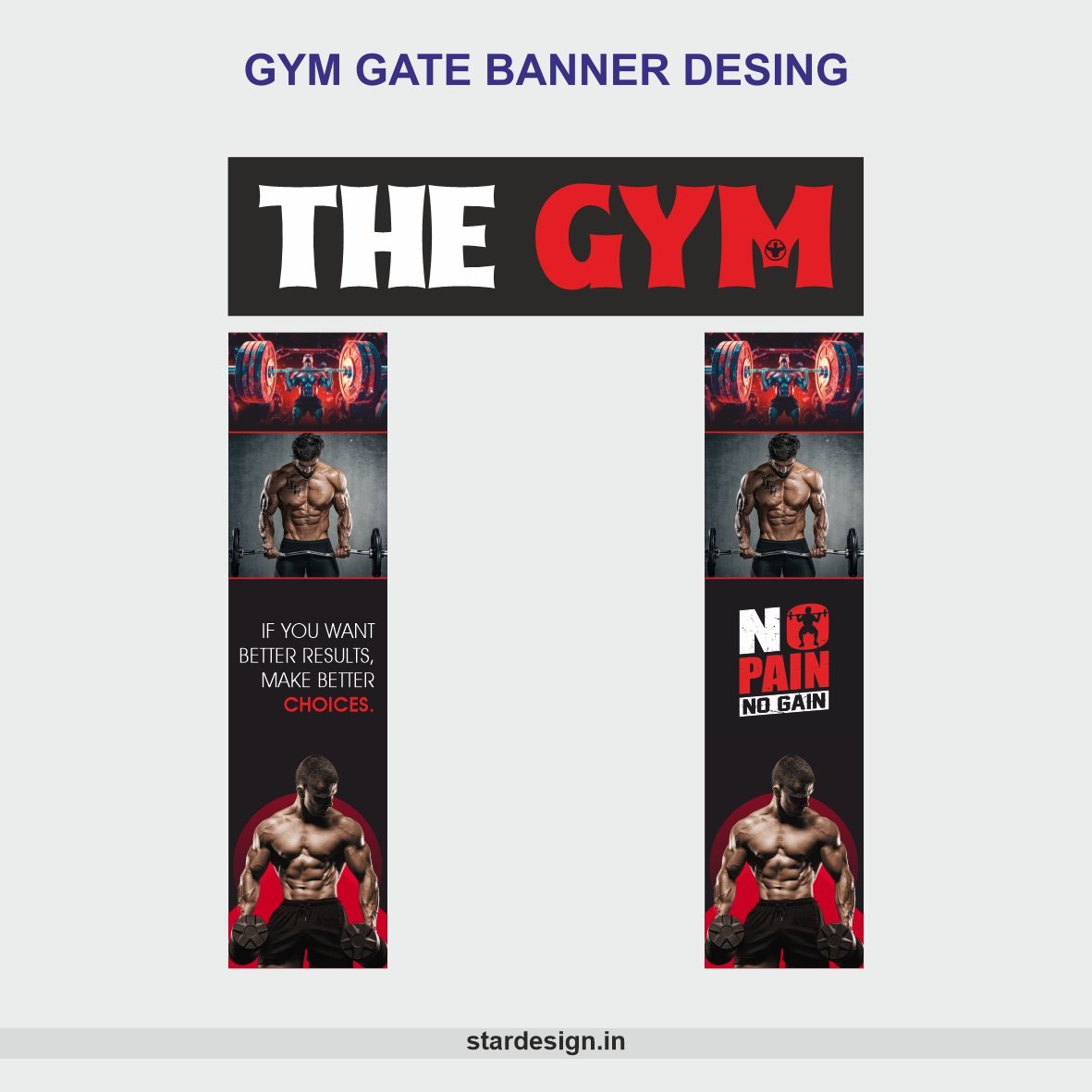 THE ZYM GYM BANNER DESIGN