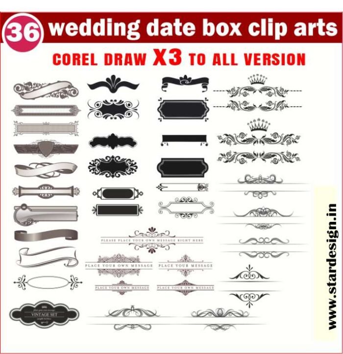 Latest And Date box clipart packge