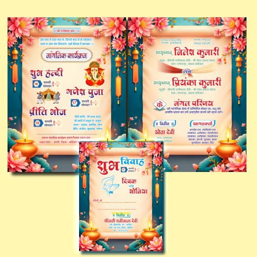 Colorful Shadi Card CDr File