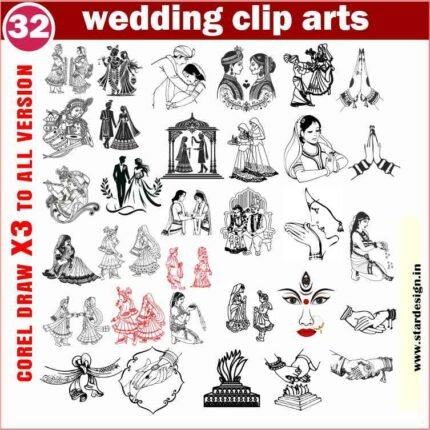Latest And wedding clipart packge
