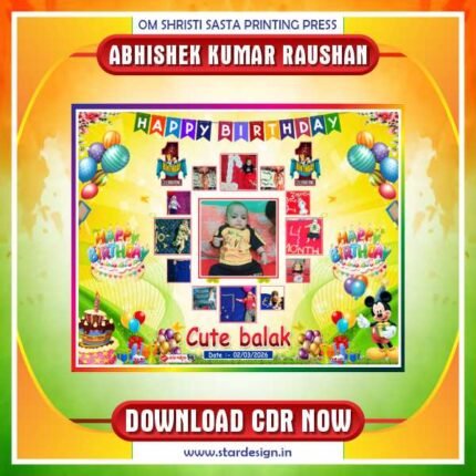Latest & Best Birthday Banner CDR Design