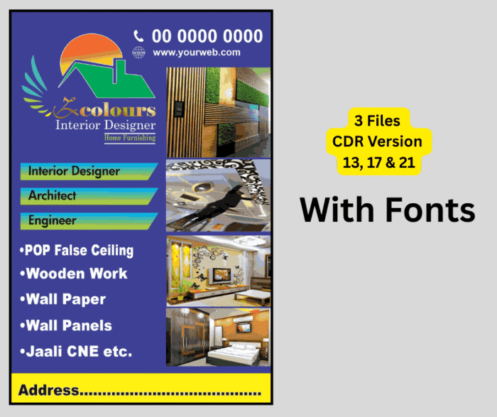 Interior Designer, Architect Flex, Banner