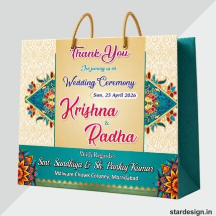 Wedding ceremony carry bag design cdr file