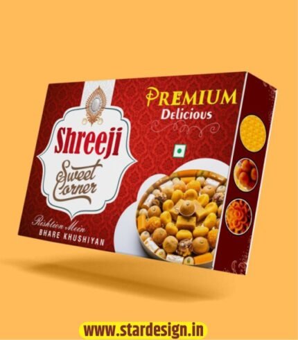Mithai Box Design Template CDR File