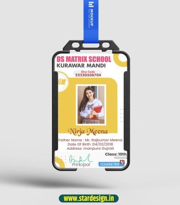 School Id card Design CDR File