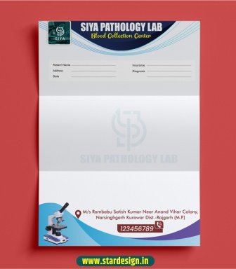 Pathology lab letterhead design