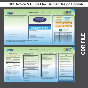 SBI Notice Guide Flex Banner Design English all
