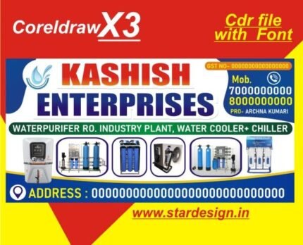 RO Water Setup Shop flex banner design