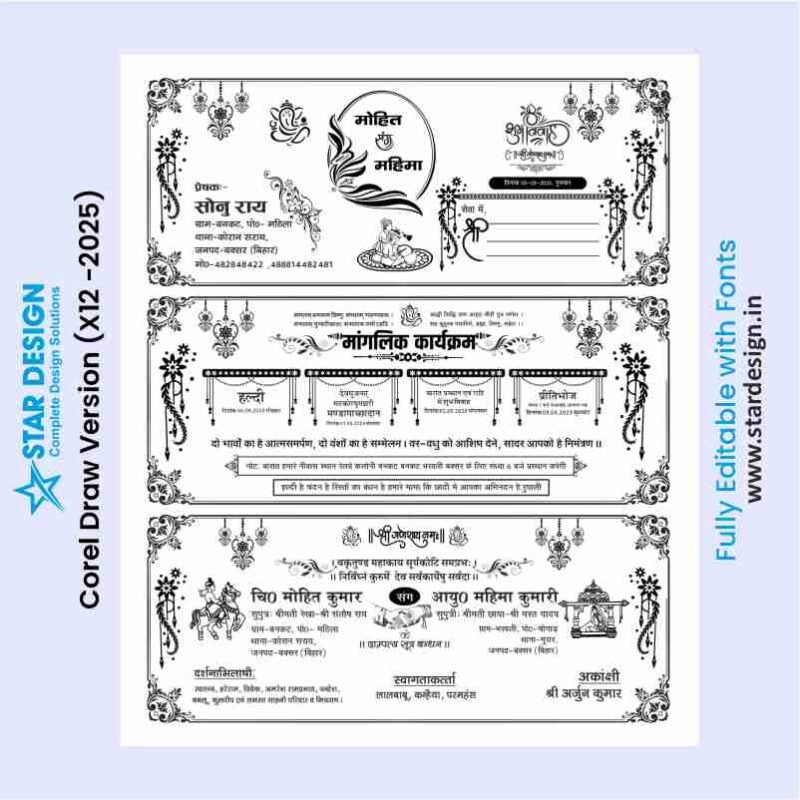 Hindu Premium Wedding Card Design DIGIGFX-01
