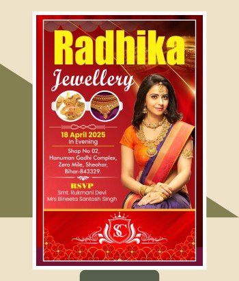 Jewellery Opening Invitation