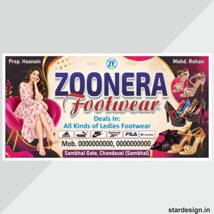 Footwear Shop Banner Design cdr file