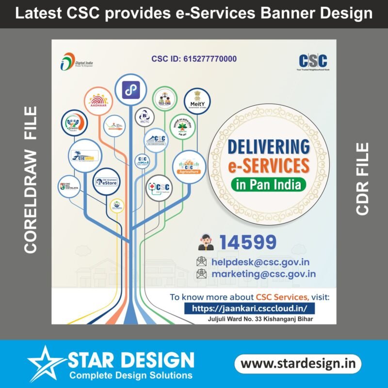 Latest CSC provides e Services Banner Design HD